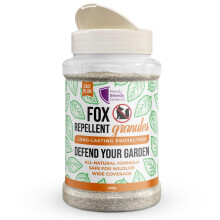 Fox Repellent Granules - All-Natural Garlic Extract, Long-Lasting Protection, 400g Covers 200m², Wildlife-Safe, Easy Application for Gardens &