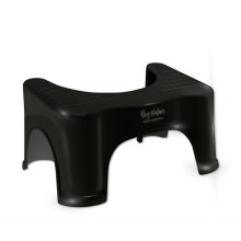 HOCA Black Toilet Stool, Poop Stool for Adults, Black Bathroom Stool, Poo Stool for faster BM, Toilet Step for Kids