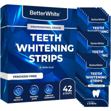 BetterWhite Professional Teeth Whitening Strips – Enamel Safe, Non-Sensitive, Peroxide-Free – 21 Treatments (42 Strips) Dentist Formulated
