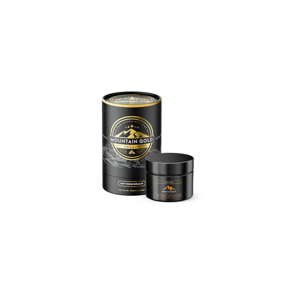 Shilajit Resin Mountain Gold Shilajit, Natural Himalayan Shilajit - 100% Pure Shilajit, Rich in Humic & Fulvic Acid, Immunes System Booster, Shilajit