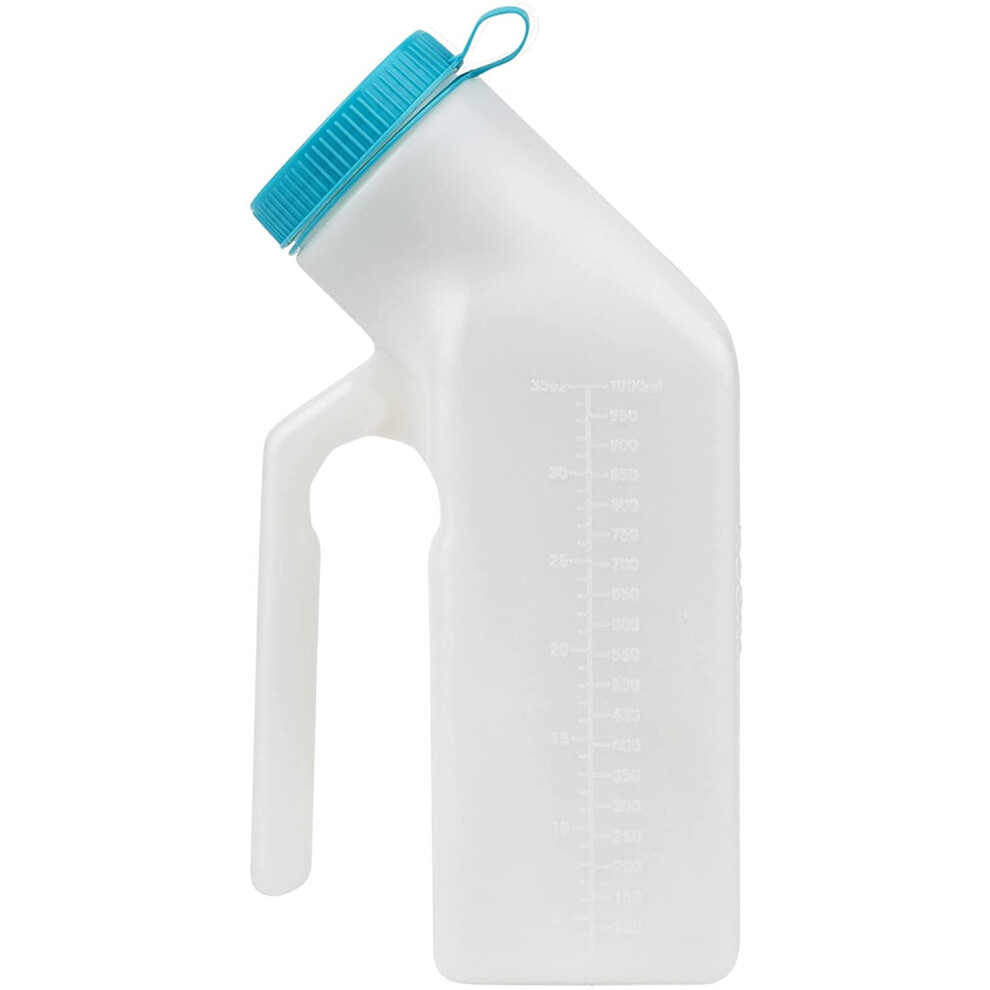 Urine Bottle Male Urinal, Leakproof Glow in The Dark Lid, Adult Children Plastic Urinary Chamber Pee Bottles, Ideal for Hospitals, Emergency, Camping