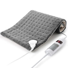 CURECURE 12x24 Electric Heating Pad for Back & Neck - Fast Heating, 6 Settings, Auto Shut-Off, Machine Washable, 90-inch Cord