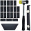 Laminate Wood Flooring Installation Kit Laminate Flooring Tools with Tapping Block, Pull Bar, Mallet and 20 Spacers (A) 1
