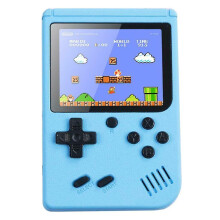 (BLUE) Gameboy Built-in 500 Classic Game Retro Video Game Console_f Wzz