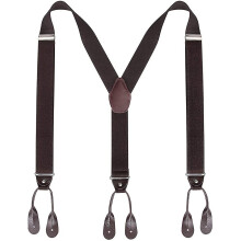 Men Buttons Suspenders Wide Elastic - 35mm Y Shape Adjustable Length Suspenders