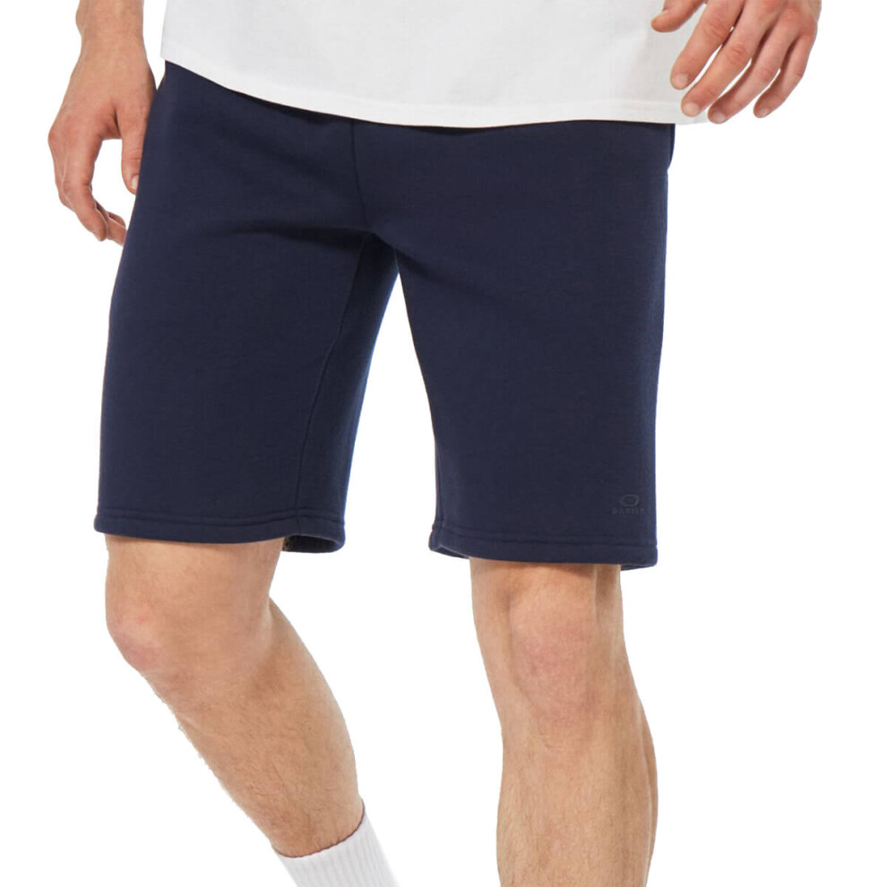 (XL, Fathom) Oakley Mens 2022 Relax Brushed Back Elastic Waistband Casual Shorts