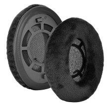 (1) 1 Pair High Elasticity Ear Pads Soft Earcaps Headset Earmuffs Protective Cushion with Buckle for Sennheiser RS120/100/110/115/117/119