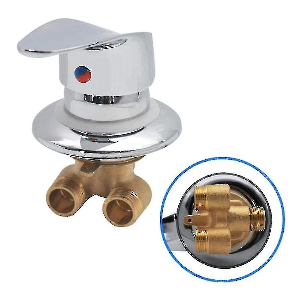Shower Cabin Mixer Tap Brass Shower Faucet Outlet Diverter Chrome Shower Mixer Tap G1/2Inch Connecto 9158807189358