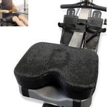 Rowing Machine Seat Cushion, With Custom Memory Foam, Washable Cover And Straps - Rowing Machine Cushion Alternative - Rower Accessories