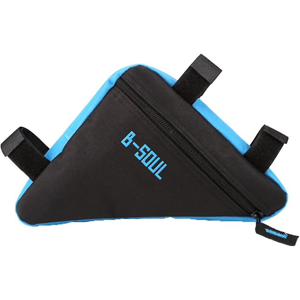 (Blue) Bicycle Bag, Frame Bag, Triangular Bag For Bicycle, Mountain Bike, Road Bikered Blue