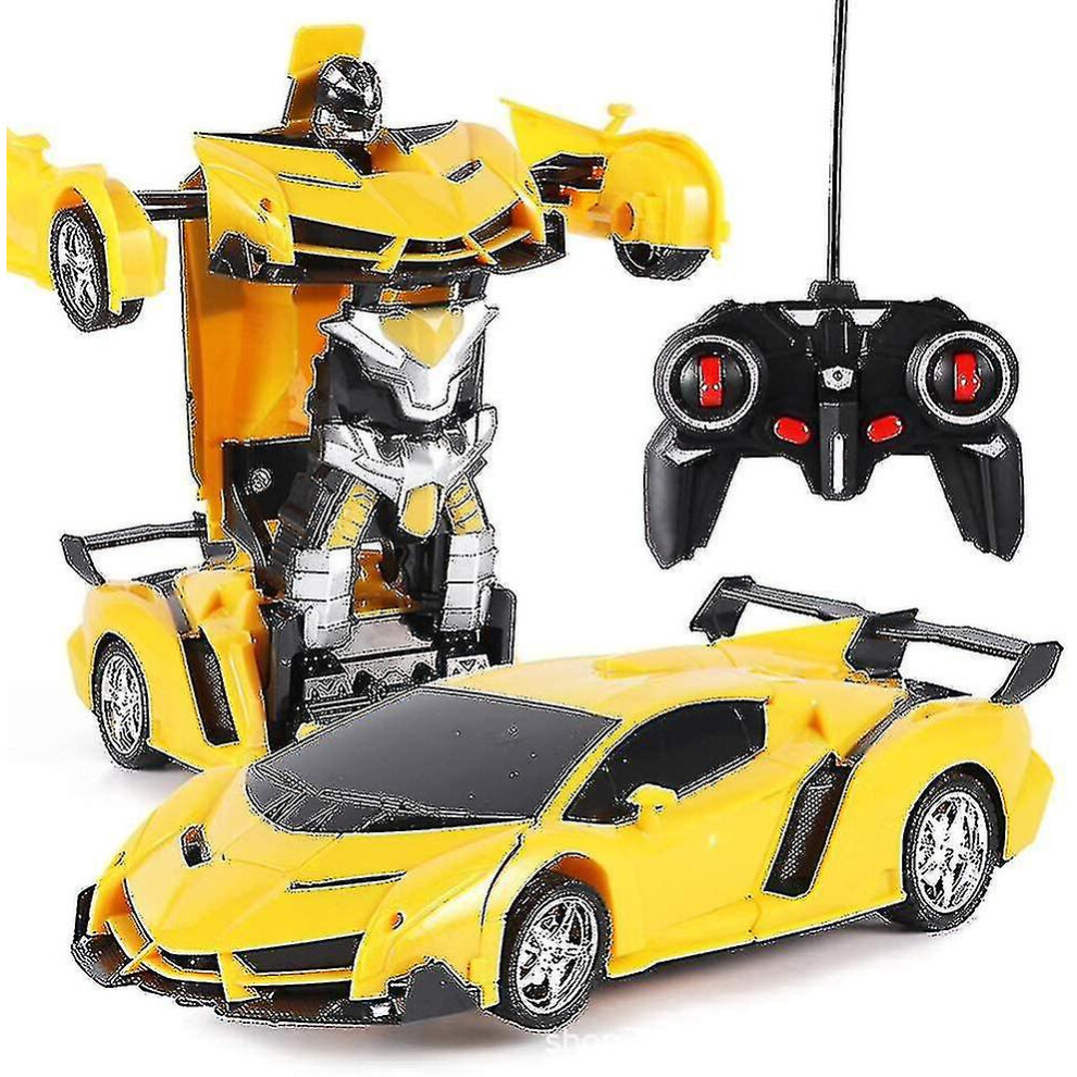 Remote Control Car, 2 In 1 Transformer Robot Car, One Touch Transforming Remote Control Transformers Car Robot