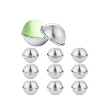 20 Pieces 10 Set Diy Metal Bath Ball Mold For Crafting Diy Making Supplies 5.5x2.5cm