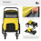 PawHut PawHut Foldable Pet Stroller with Cushion, for M, L Dogs - Yellow 6