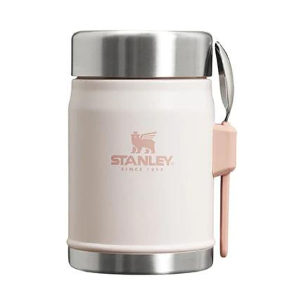 (14oz, Rose Quartz) Stanley Classic Legendary 14OZ Thermal Travel Food Jar Pot With Spork