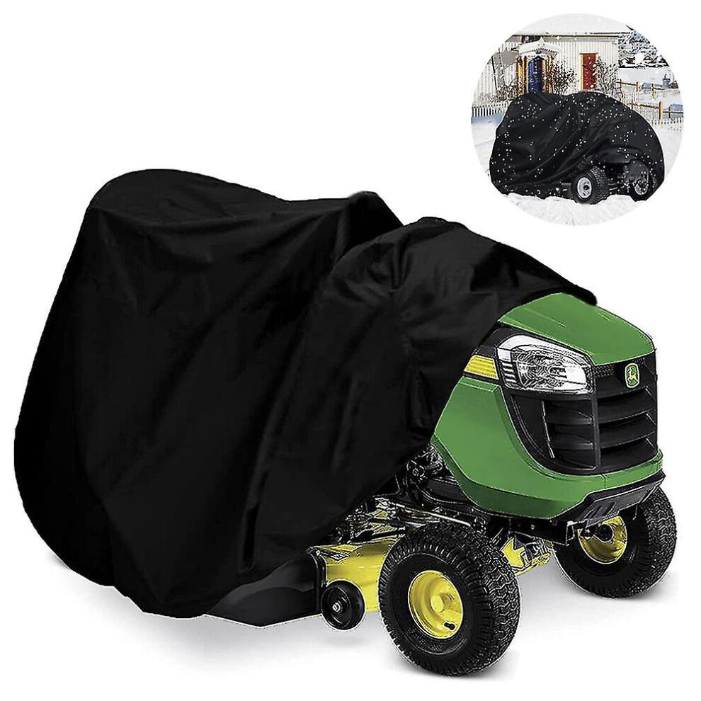 Lawn Mower Cover Lawnmower Cover Waterproof Heavy Duty Dustproof Cover