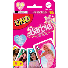 UNO Barbie The Movie Card Game, Inspired by the Movie for Family Night, Game Night, Travel, Camping and Party​​, HPY59