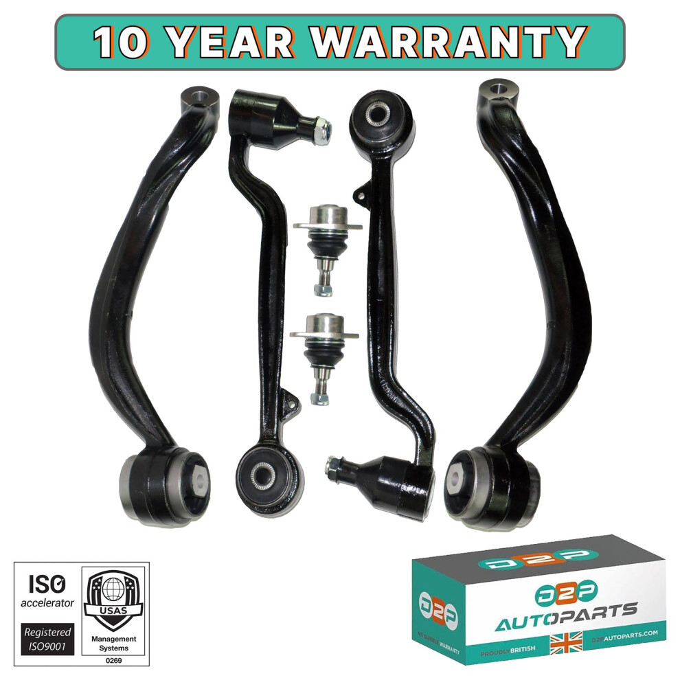 Front Upper & Lower Suspension Control Arms Ball Joints Kit Set For Range Rover L322 5056167414377