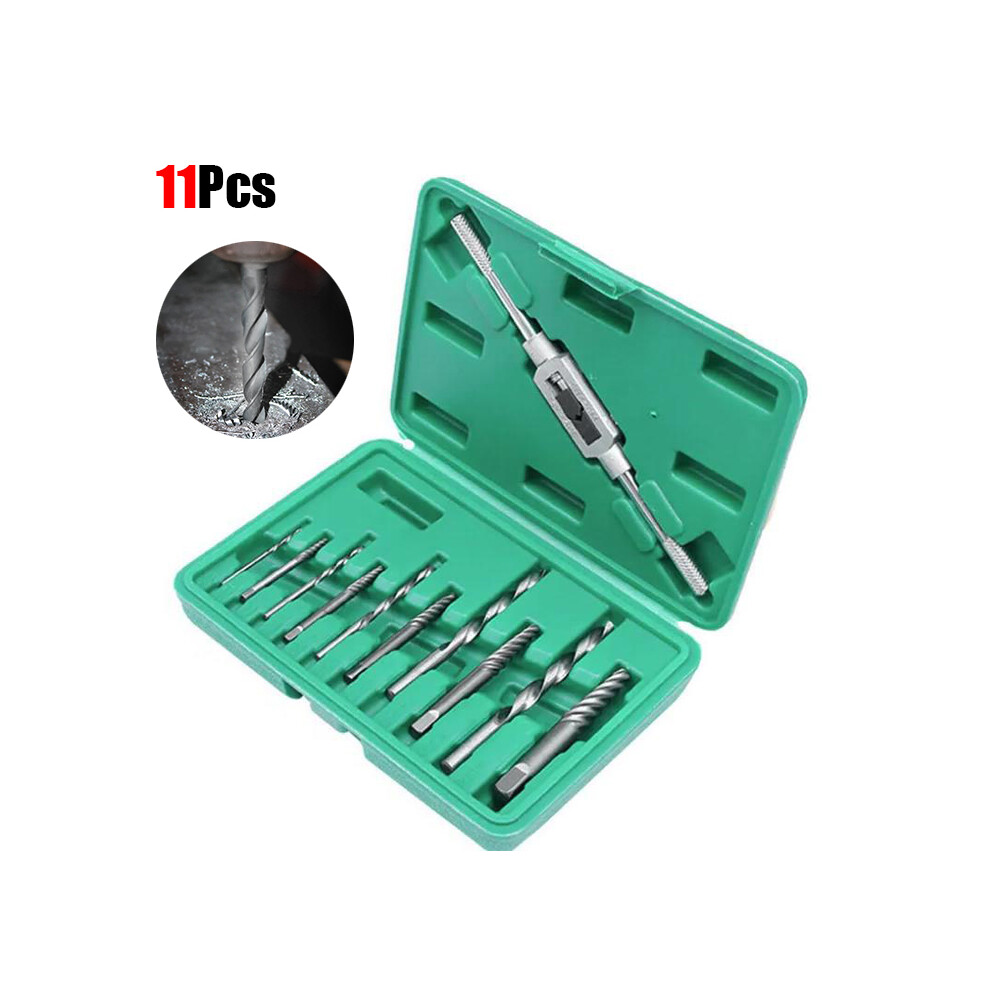 11pc Damaged Broken Screw Extractor Drill Bit Bolt Stud