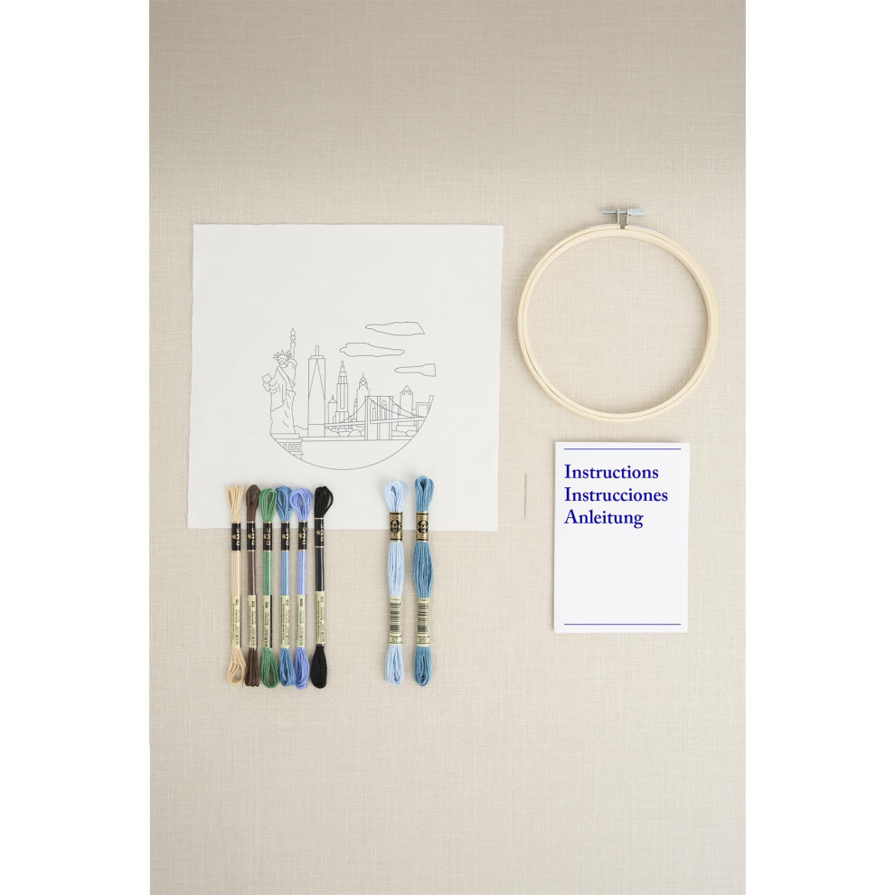 DMC Embroidery Kit New York City by Kseniia Guseva - Intermediate