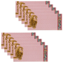 (Light Pink) Money Envelopes Shagun Wedding Cash Card Voucher Gift Wallets Engagement 10x