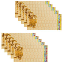 (Light Orange) Money Envelopes Shagun Wedding Cash Card Voucher Gift Wallets Engagement 10x