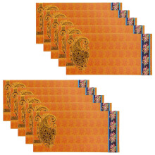 (Orange) Money Envelopes Shagun Wedding Cash Card Voucher Gift Wallets Engagement 10x