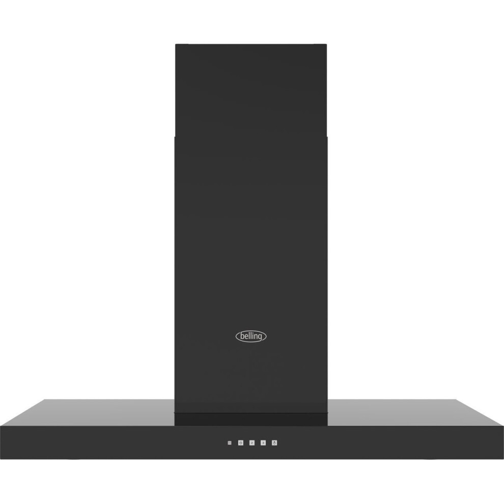 Belling BEL COOKCENTRE CHIM 90T BLK Built In 90cm 3 Speeds Chimney Cooker Hood