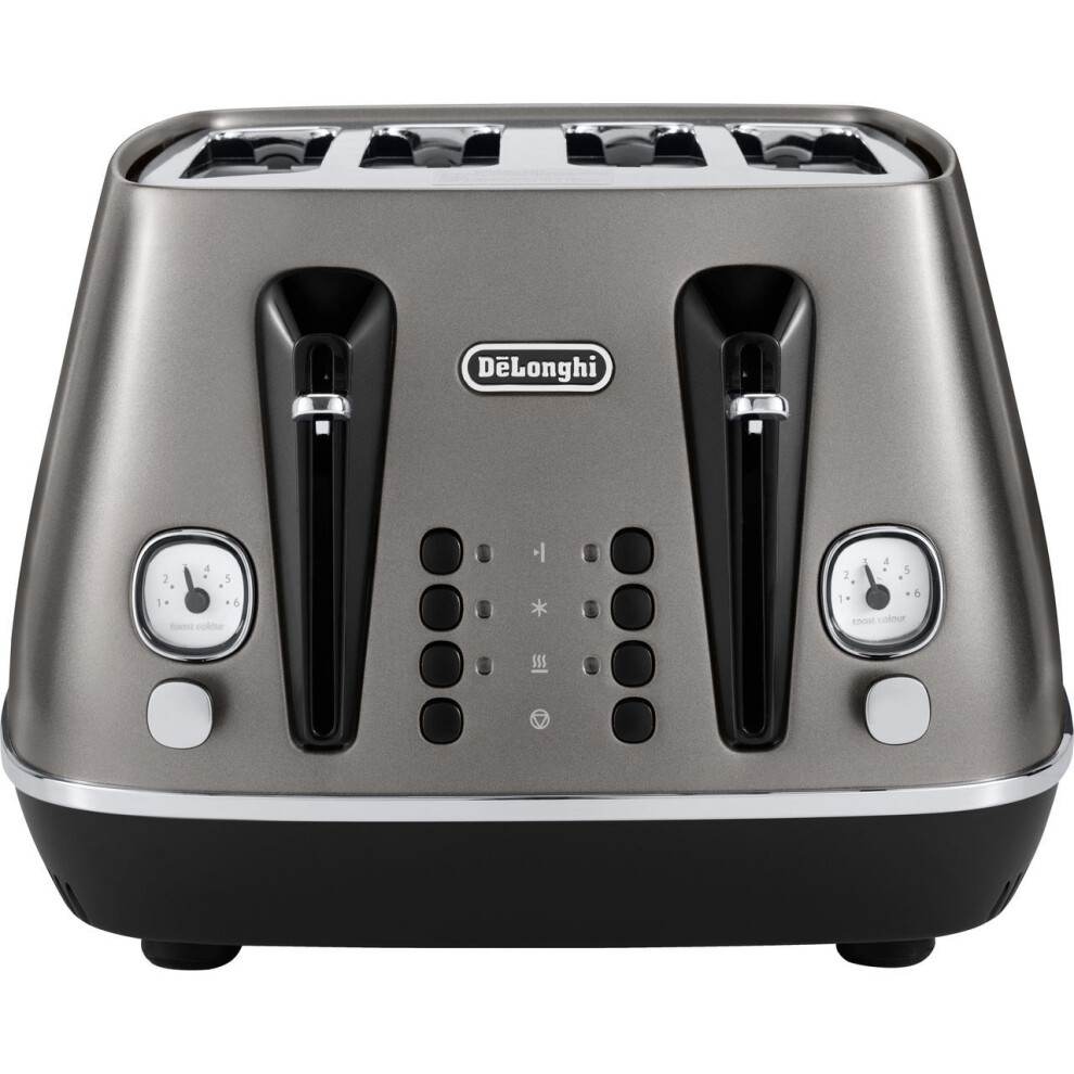 DeLonghi CTIN4003.TB Toaster 6 4 slice(s) 1800 W Metallic