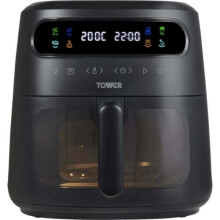 Tower T17123 Vortx Fryer Air Fryer 1900 Watt With Timer Black