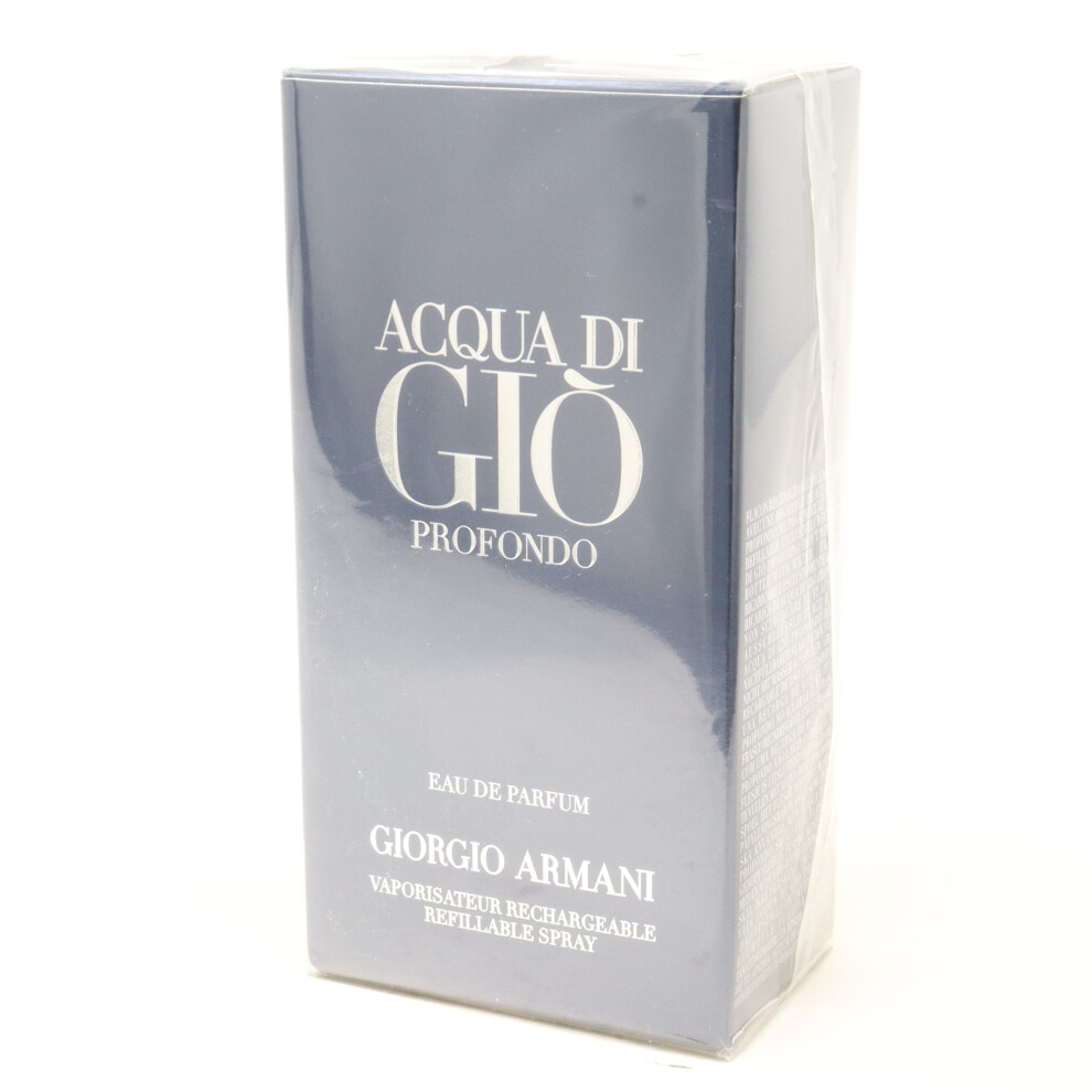 Acqua Di Gio Profondo by Giorgio Armani Eau De Parfum 1.0oz Spray New With Box