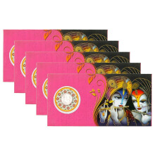(Pink) Money Envelopes Wedding Shagun Diwali Gift Card Voucher Cash Wallets Indian 5x