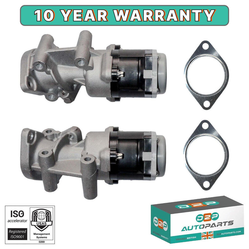 Pair Left & Right Egr Valves For Jaguar S-Type Xj Xf 2.7 Diesel Jde3315, Jde3314 5056167405061