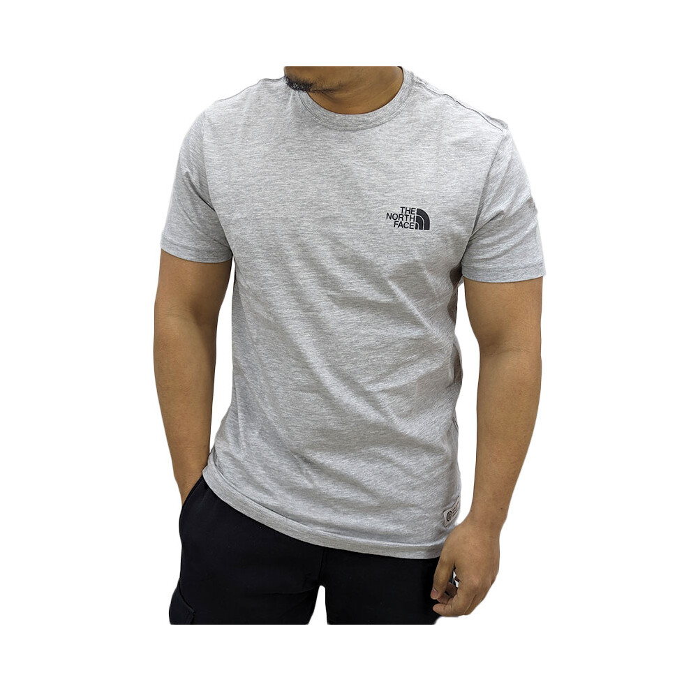 (Grey, S) The North Face Mens Graphic T Shirts