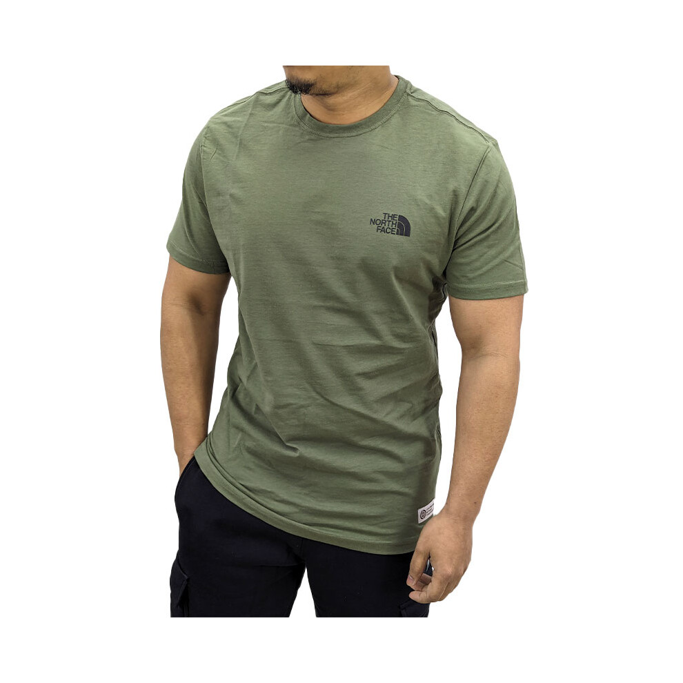 (Olive, S) The North Face Mens Graphic T Shirts