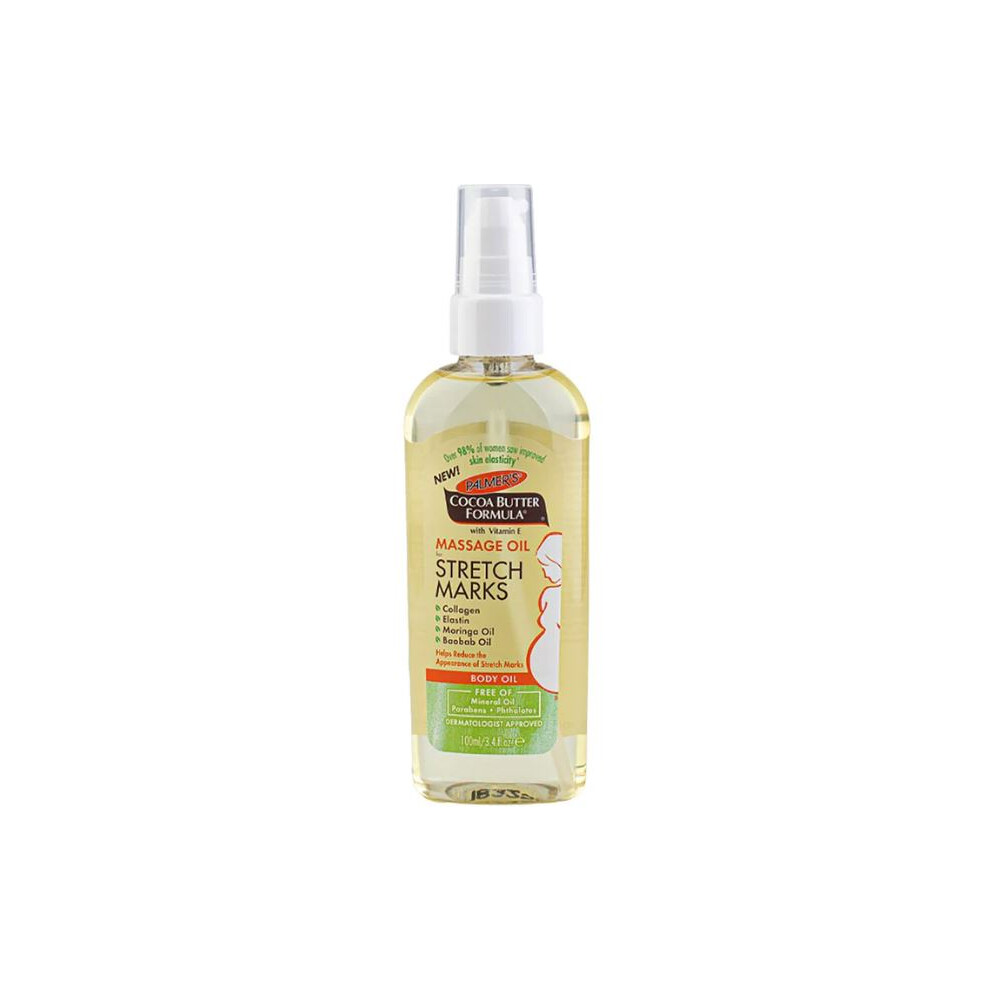 Palmers Cocoa Butter Massage Oil For Stretch Marks, 3.4 Ounces-image-OPC-PDSRNBB-NEW