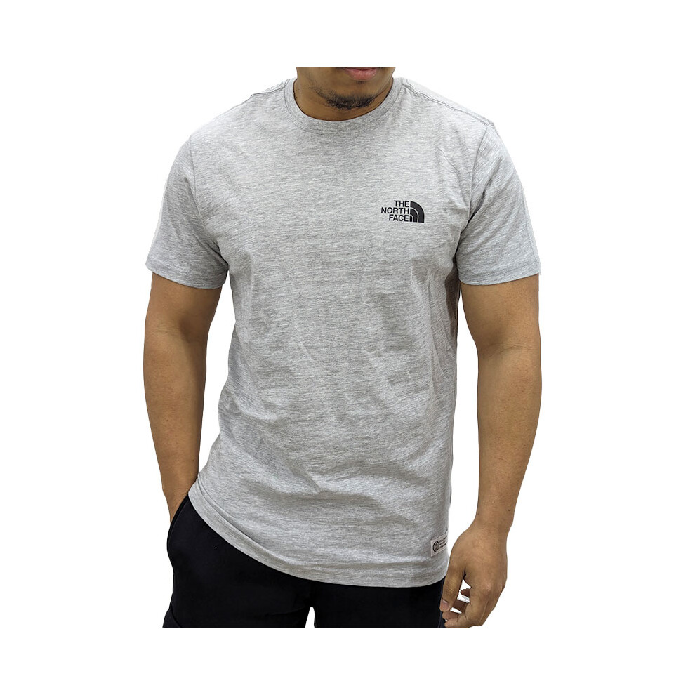 (Grey, S) The North Face Mens Graphic T Shirts