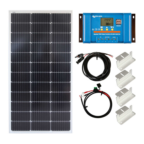 Victron 100w Solar Panel Kit battery charging PWM-USB Controller Z-brackets