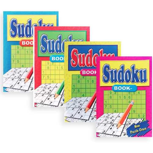 4 A5 Sudoku Puzzles Maths Travel Game Books