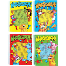 4 A6 Kids Wordsearch Games Puzzle Books Party Bag Fillers