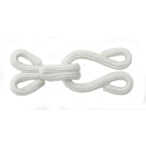 Large Copper White Braided Hooks and Eyes Fasteners - 38mm - 10 Sets 1