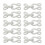 Large Copper White Braided Hooks and Eyes Fasteners - 38mm - 10 Sets 3