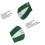 Green Jacket Design Driver #1 #3 #5 Headcovers 3Pcs 6