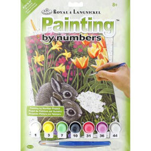 Zestaw do malowania po numerach Royal Brush Junior Small 8-3/4""X11-3/4-Spring Bunnies