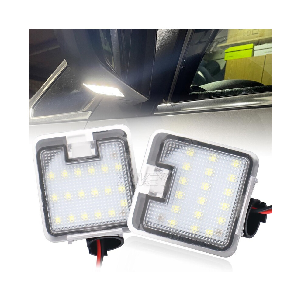 2X LED Under Side Mirror Puddle Light For Ford Focus MK3 Escape Kuga MK1