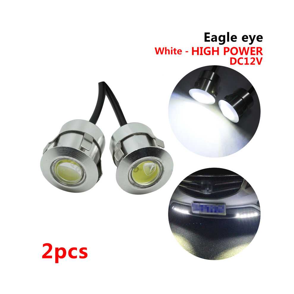 2Pcs Reversing Radar Led Eagle Eye Pure Bulbs 12V 9W Daytime Light/White 8692446729823