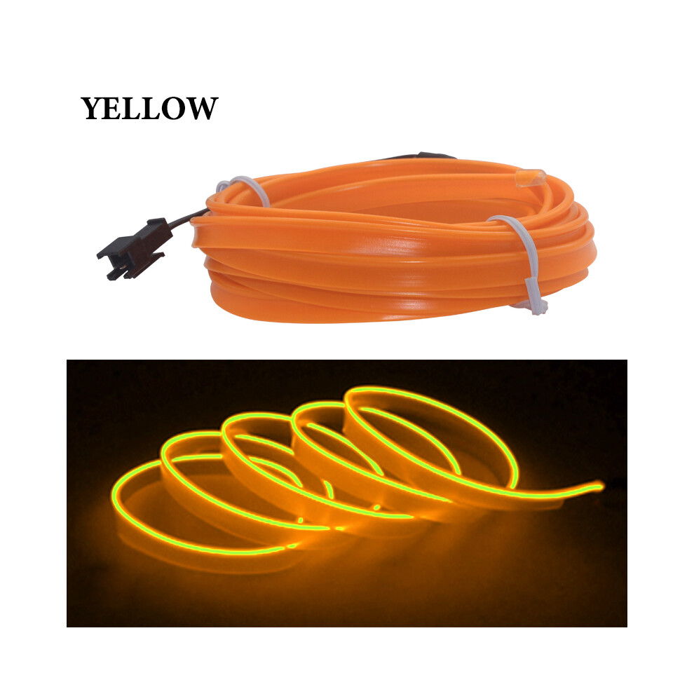 Maxpower () Hot 1M/2M/3M/5M Car Interior Decorative Universal Flexible Neon Yellow/Light
