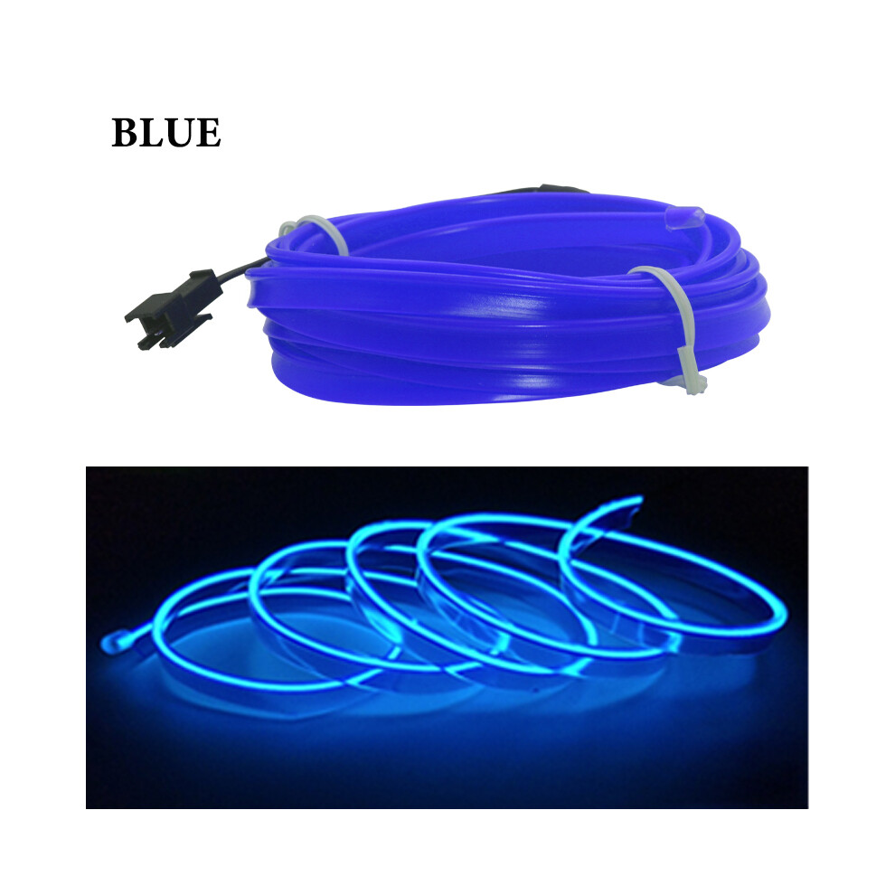 Maxpower () Hot 1M/2M/3M/5M Car Interior Decorative Universal Flexible Neon Blue/Light