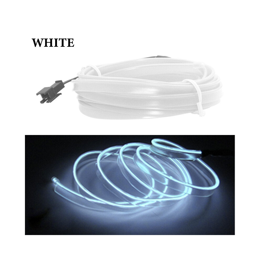 () Hot 1M/2M/3M/5M Car Interior Decorative Universal Flexible Neon White/Light 8692446719794
