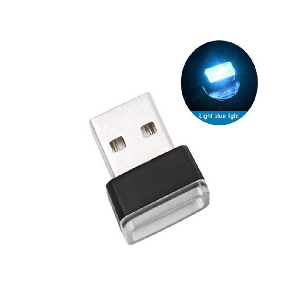Maxpower (Ice Blue) Mini Usb Light Led Modeling Car Ambient Light Neon Interior Light Car