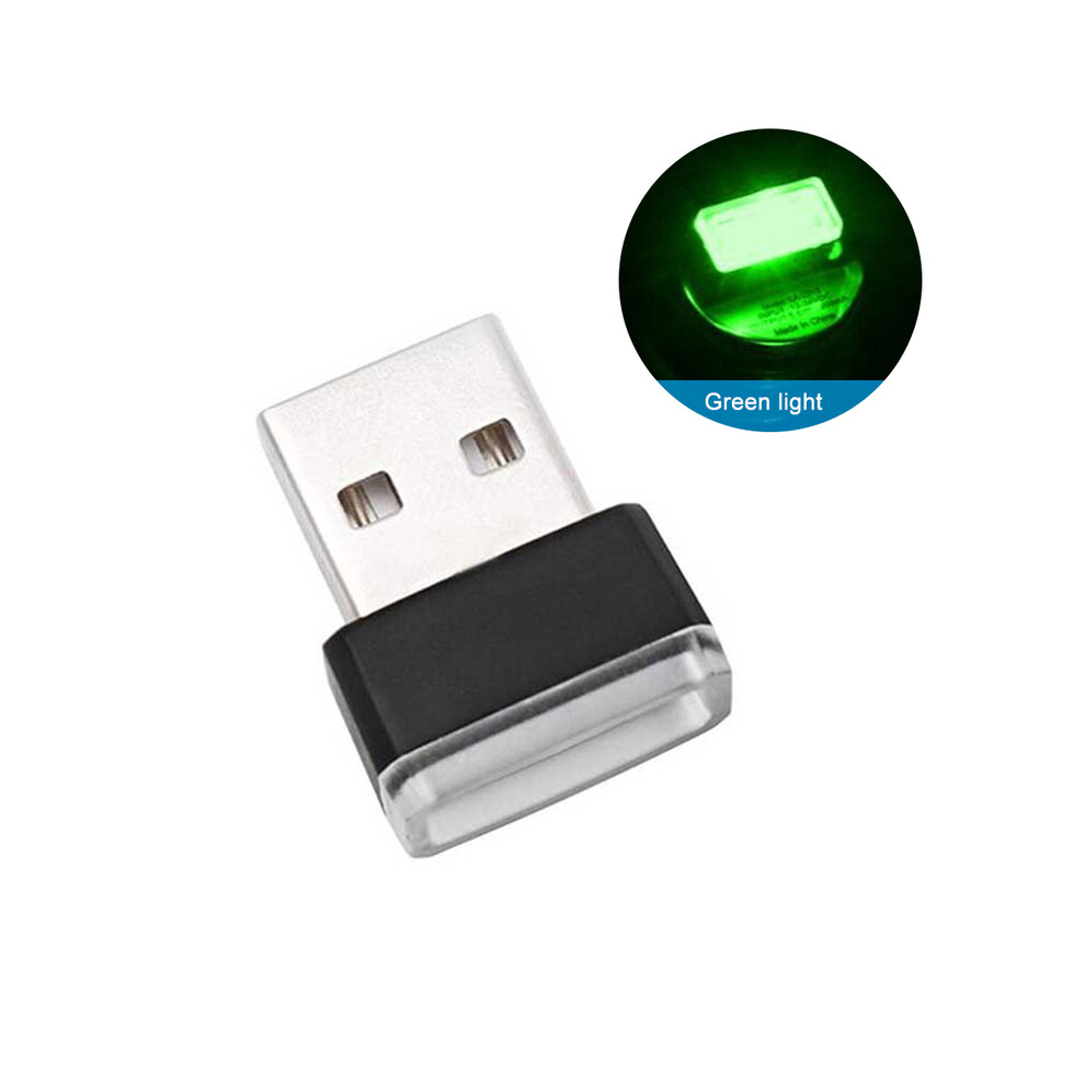 Maxpower (Green) Mini Usb Light Led Modeling Car Ambient Light Neon Interior Light Car
